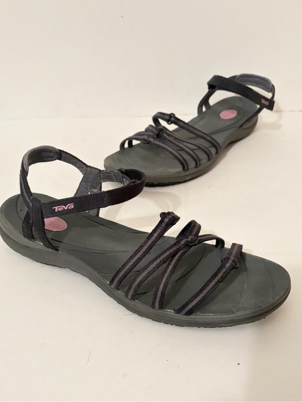 Teva Elzada Gray & Black Strappy Outdoor Sandals